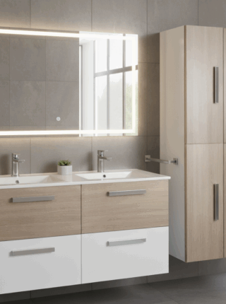 mueble modelo cien de 4 cajones suspendido