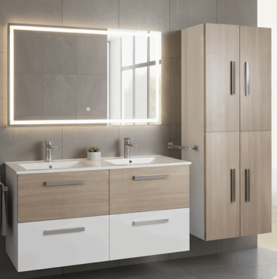 mueble modelo cien de 4 cajones suspendido