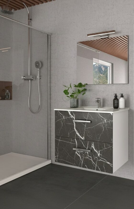 Mueble de baño modelo cien de dos cajones