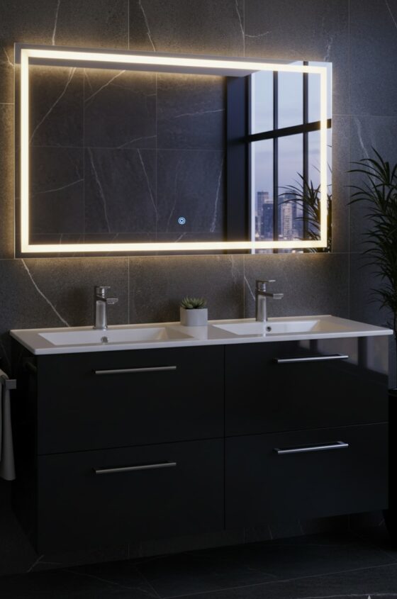 mueble de baño elegante de 4 cajones 120 x 46