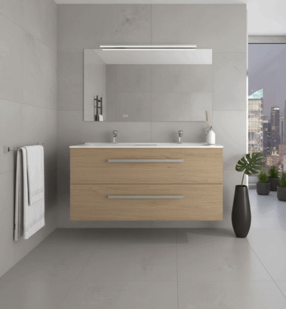 mueble de bañp colgado de 120 x 46