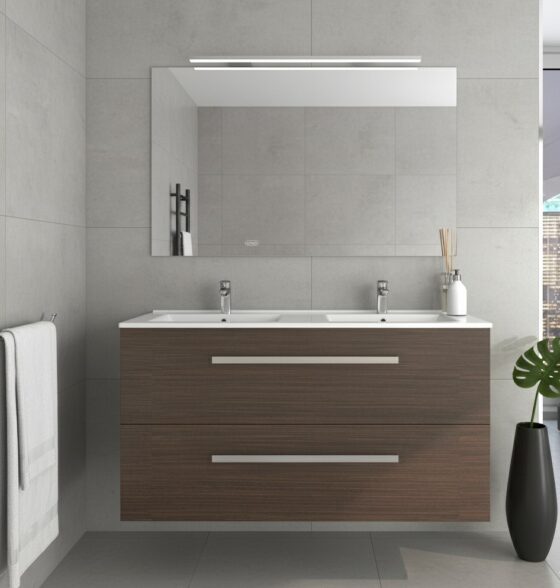 Mueble de baño colgado o suspendido de 120 con 2 y cuatro cajones