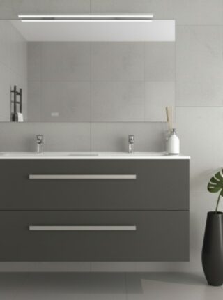 Mueble de baño de 120 con dos cajones agrandes supendido