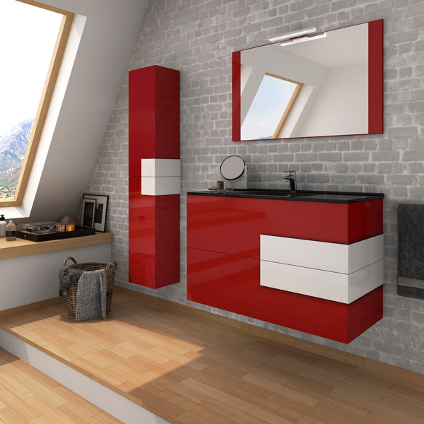 Mueble de baño moderno, modelo Soria elegante y minimalista
