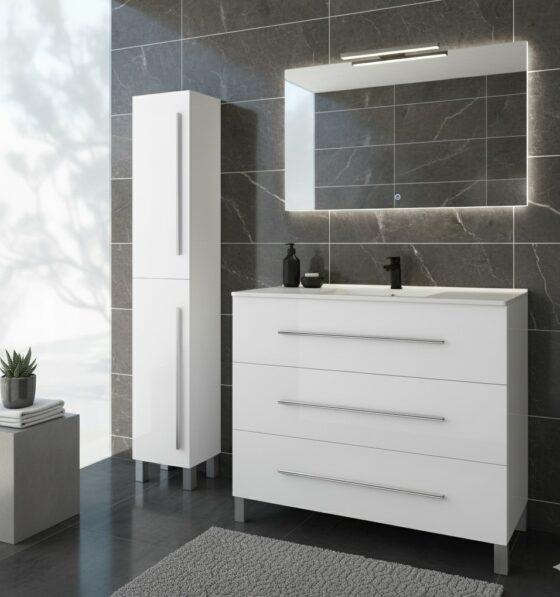 Mueble de baño con patas