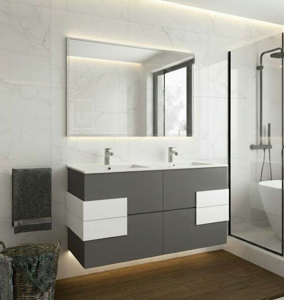 Mueble de baño elegante y moderno de 4 cajones 120