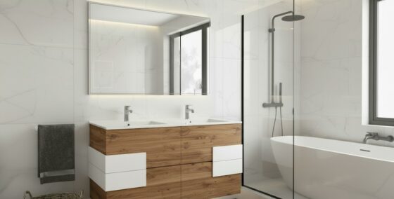 Mueble de baño elegante y moderno de 4 cajones 120