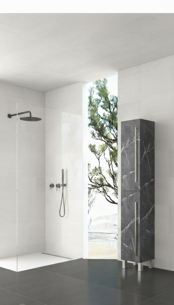 columna auxiliar para el baño
