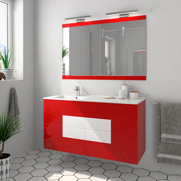 Ennegrecer Skalk Conexión Mueble de Baño Doble Seno - Cuadra 120 [Elegante y Moderno]