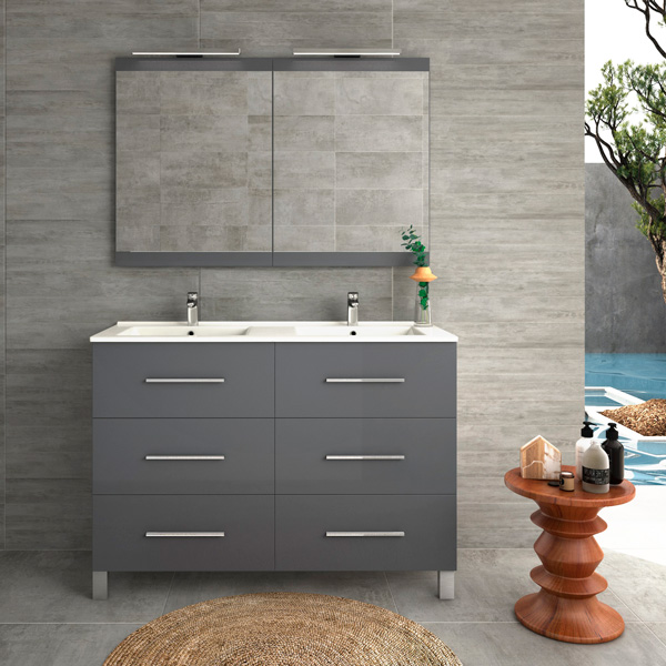 Mueble de baño fácil instalación modelo Palma con patas