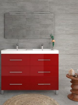 mueble baño palma rojo