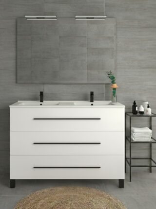 Mueble de baño con patas elegante y con capacidad
