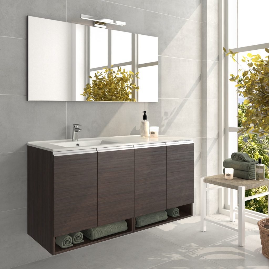 Mueble de Baño Montisa Económico Doble Seno con puertas