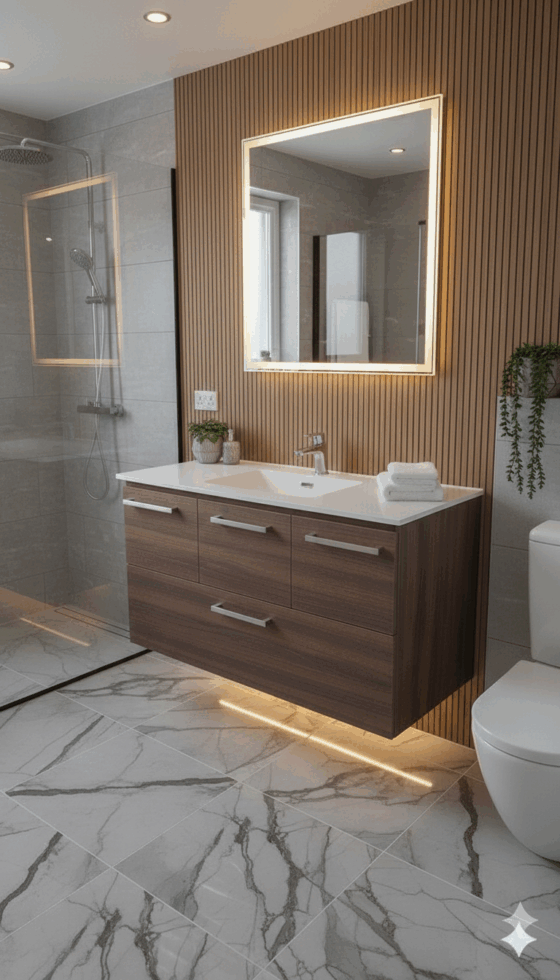 Mueble de baño con cajones y puertas venus