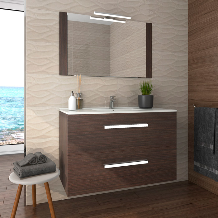 disfraz Ocupar Adolescente Mueble de baño modelo Plus de líneas rectas. moderno