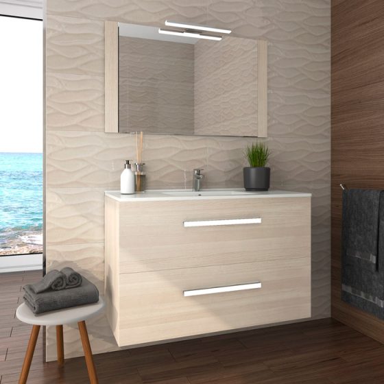 Mueble baño plus roble