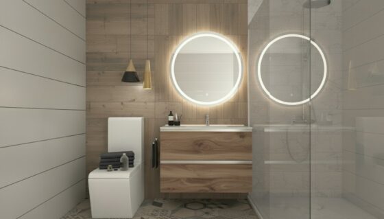 Mueble de baño de gran capacidad cajones y suspendido