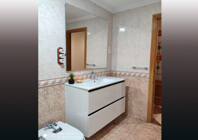 Mueble de baño modelo Málaga, dos cajones al aire