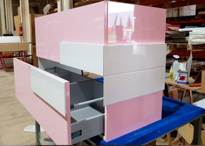 Mueble de Baño Soria color rosa pálido
