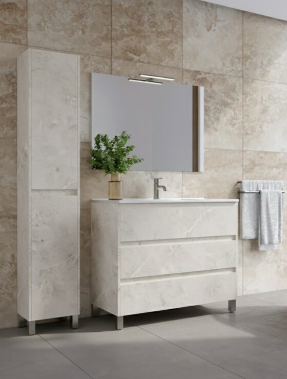 Mueble de baño con patas modelo Neon
