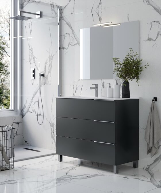 Mueble de baño con patas